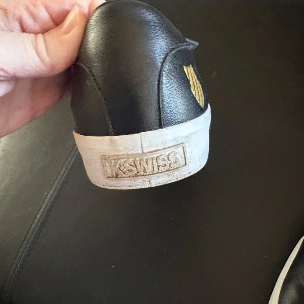 K-Swiss Men's Black and White Sneakers